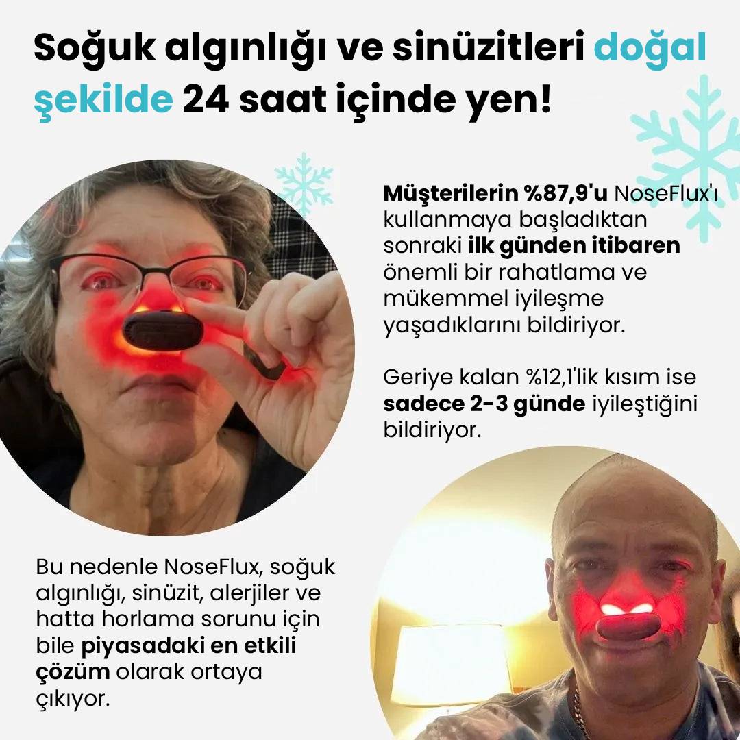 NoseFlux™ Kırmızı Işık Tedavi Cihazı